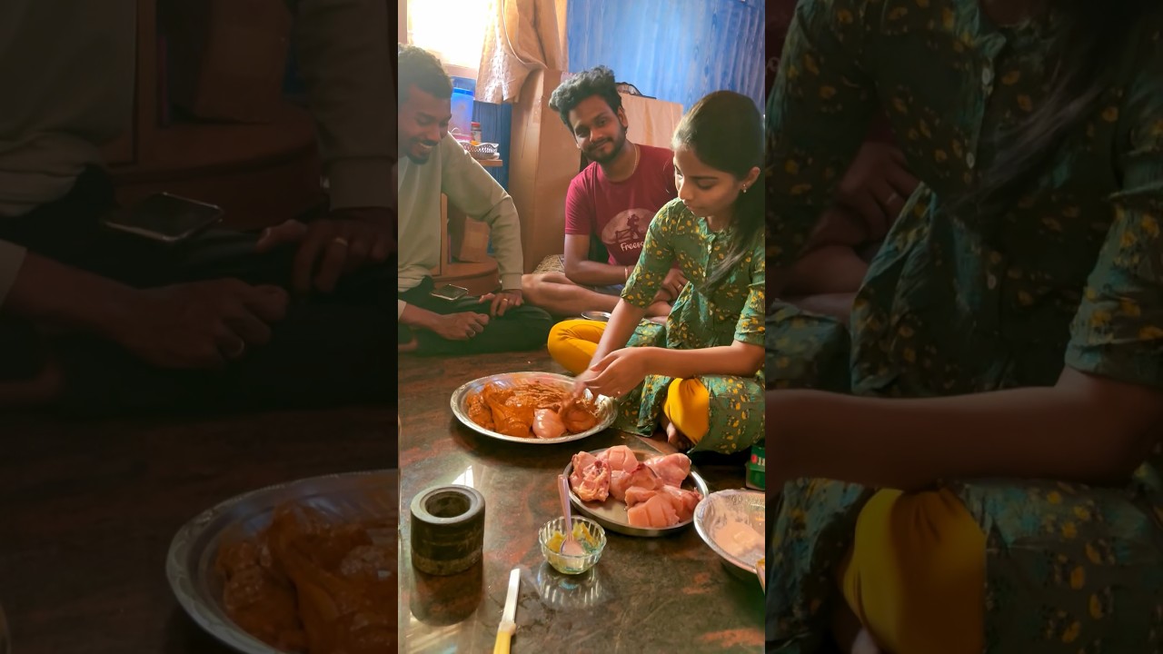 Minivlog#225 1st Time cooking for my FRIENDS🥰||Chicken varieties for lunch #diml #minivlog #shorts