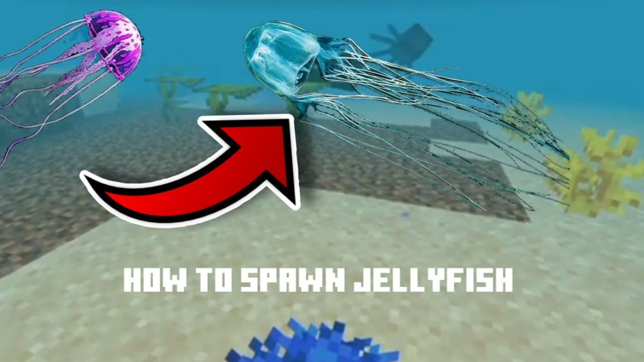 How To Spawn Jellyfish in Minecraft |Minecraft Mod jellyfish
