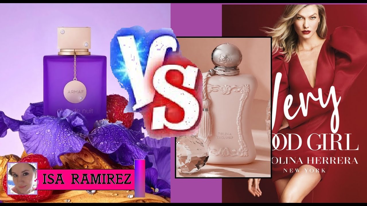 Club De Nuit Maleka de Armaf VS Delina y Very Good Dirl Comparación de perfumes