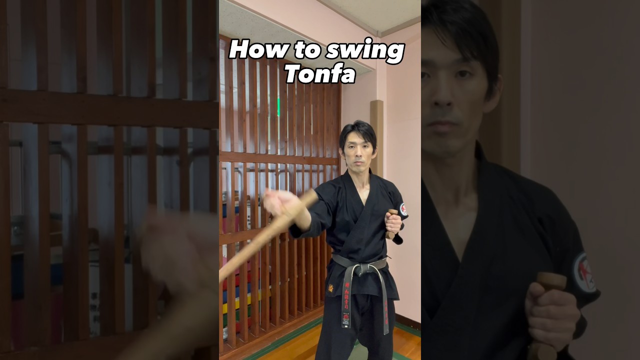 TONFA, 4 ways to swing🔥 | #okinawakobudo #ryukyukobudo #kobudo #トンファー
