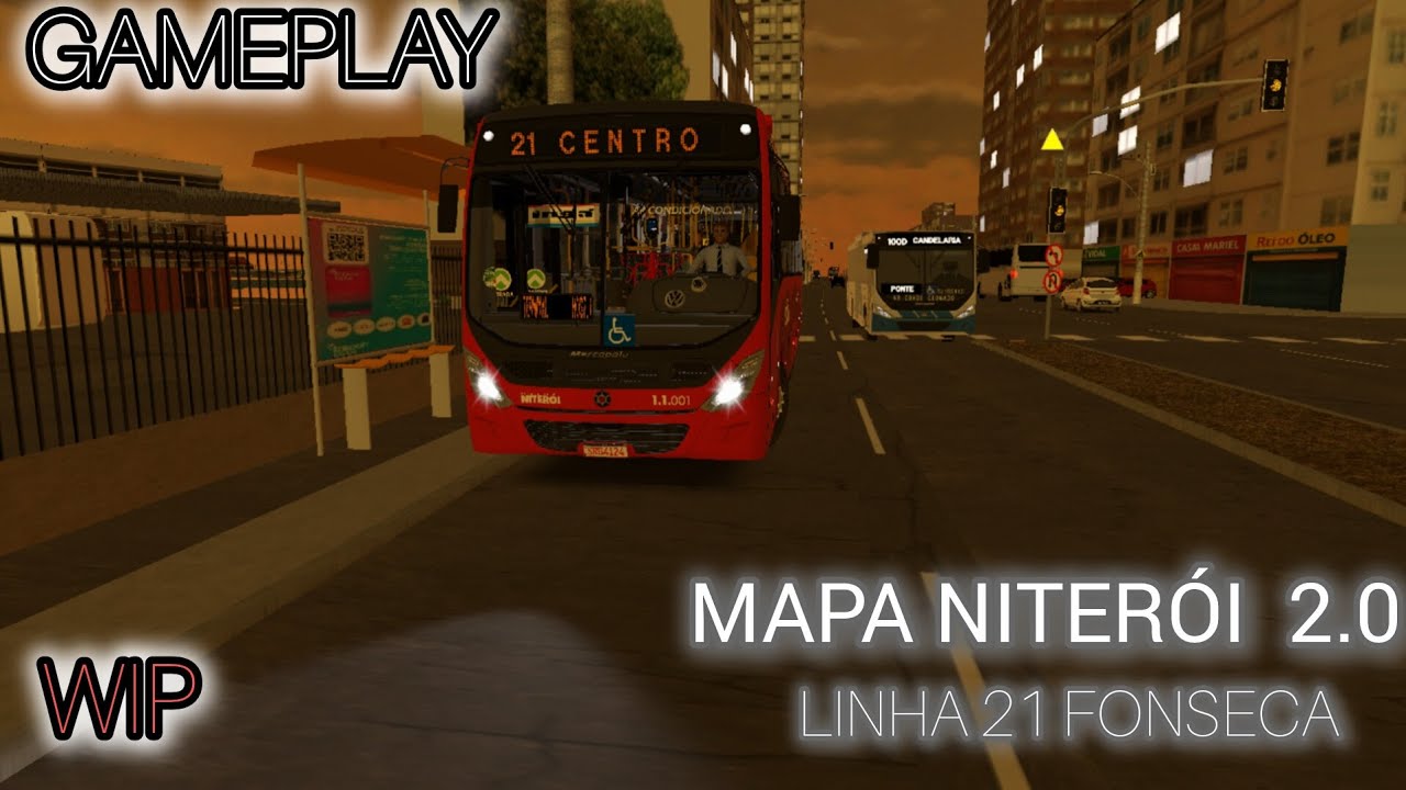 LINHA 21 - MAPA NITERÓI 2.0 - Proton Bus Simulator