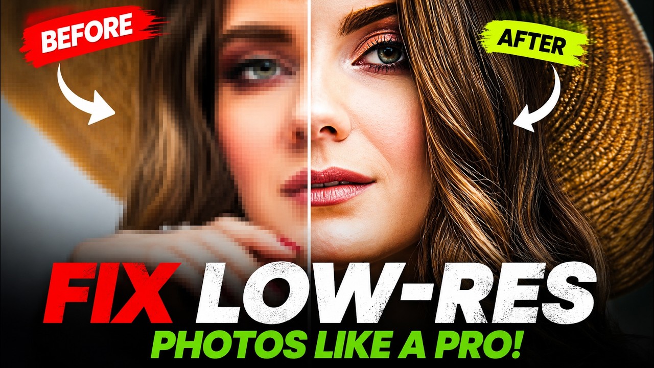 How to Increase Image Resolution & Sharpness in Photoshop | AI Upscaling Tutorial
