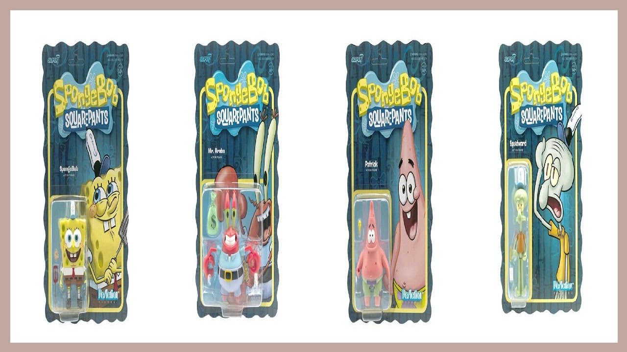 A LOOK AT: Super7  Spongebob Squarepants ReAction Figure Wave One REVEAL