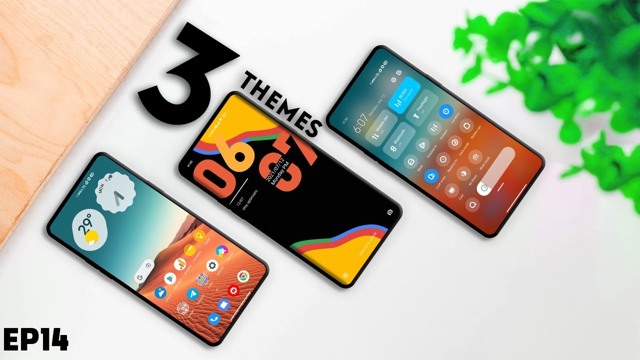 Top 3 Miui 12 VIP Themes | MIUI Theme Customization | Control Centre MIUI 12.5 || Ep 14