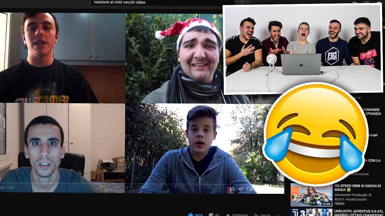 😂 REAZIONE ai NOSTRI VECCHI VIDEO! *imbarazzante* w/Fius Gamer, Ohm & Tatino