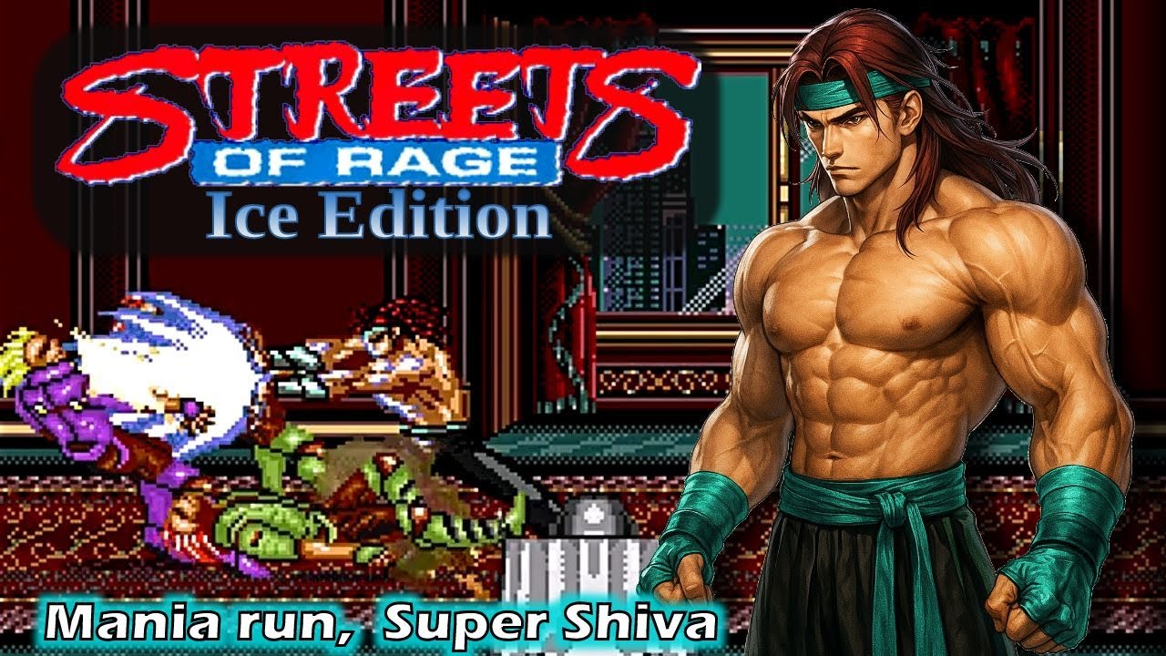 Streets of Rage 1 Ice - Super Shiva gameplay