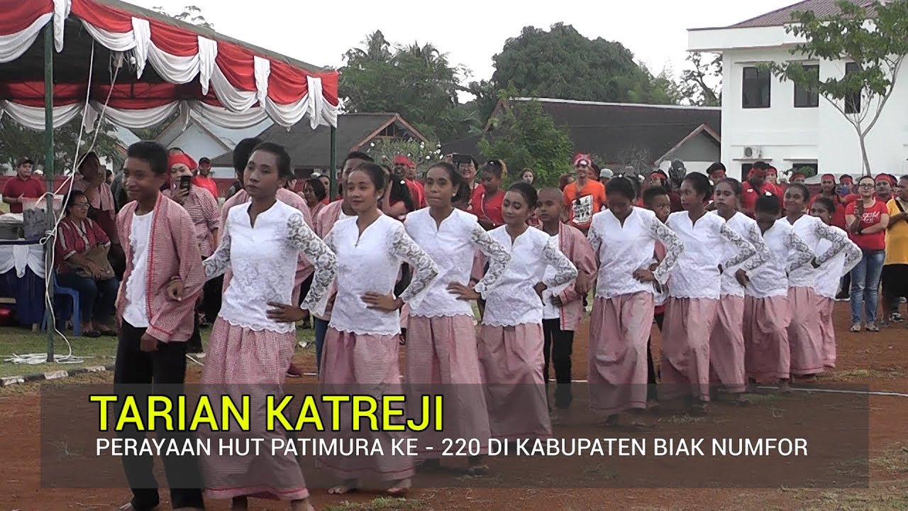 TARIAN KATREJI DI PERAYAAN HUT PATIMURA KE-220 di Biak Numfor