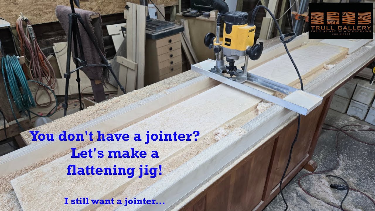 Don't Have A Jointer?  Let's Make A Flattening Jig!