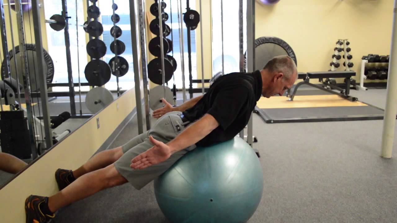 Correct Your Posture | Swiss Ball Prone Thoracic Spine Extension Exercise