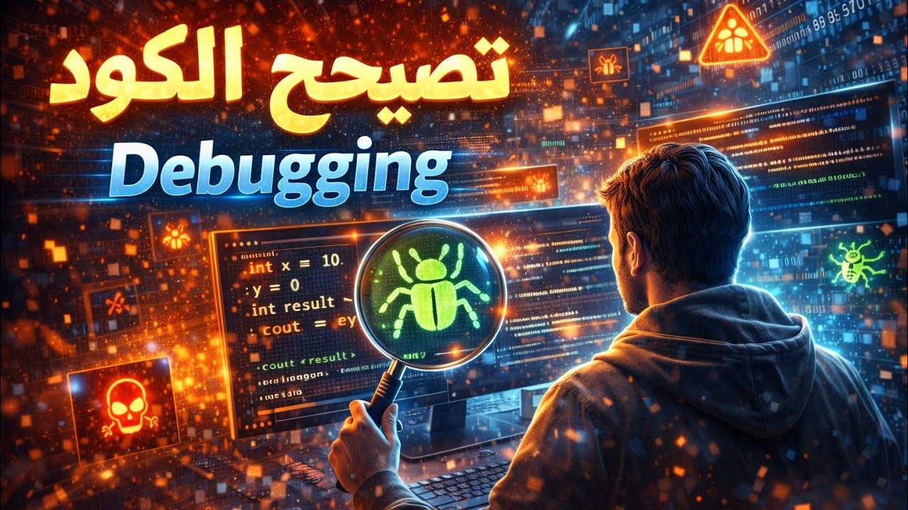 البرمجة من الصفر الدرس 8️⃣ من كورس اساسيات البرمجة : تصحيح الاخطاء 