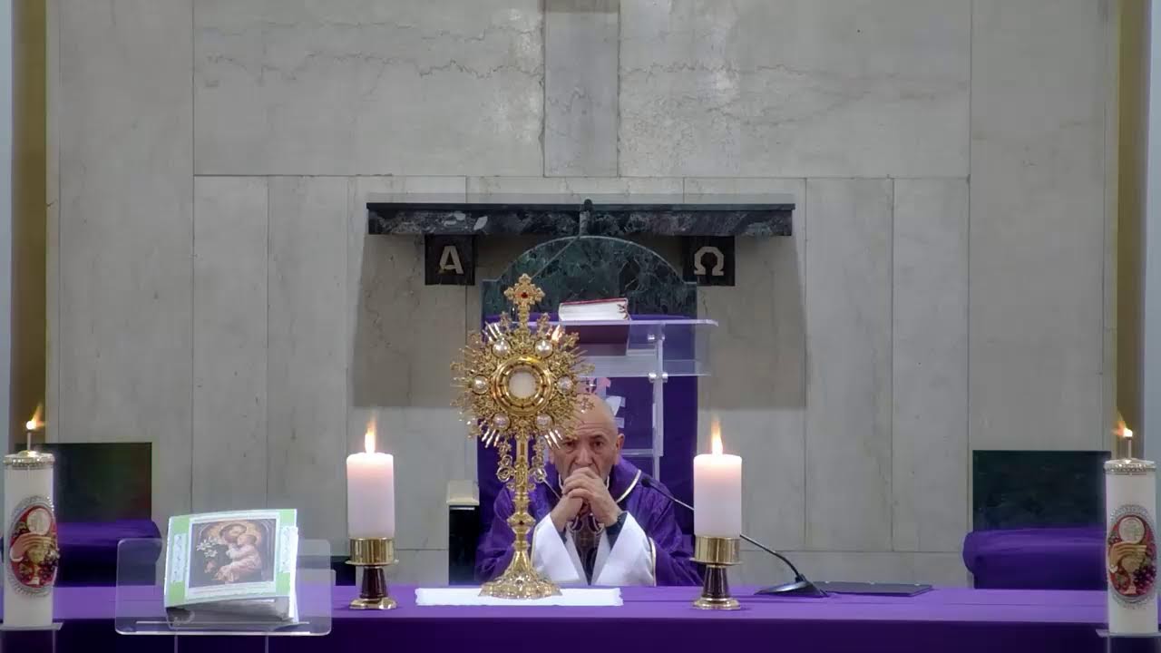 Jueves 12 de marzo de 2026.. Misa Gregoriana 7. a.m.