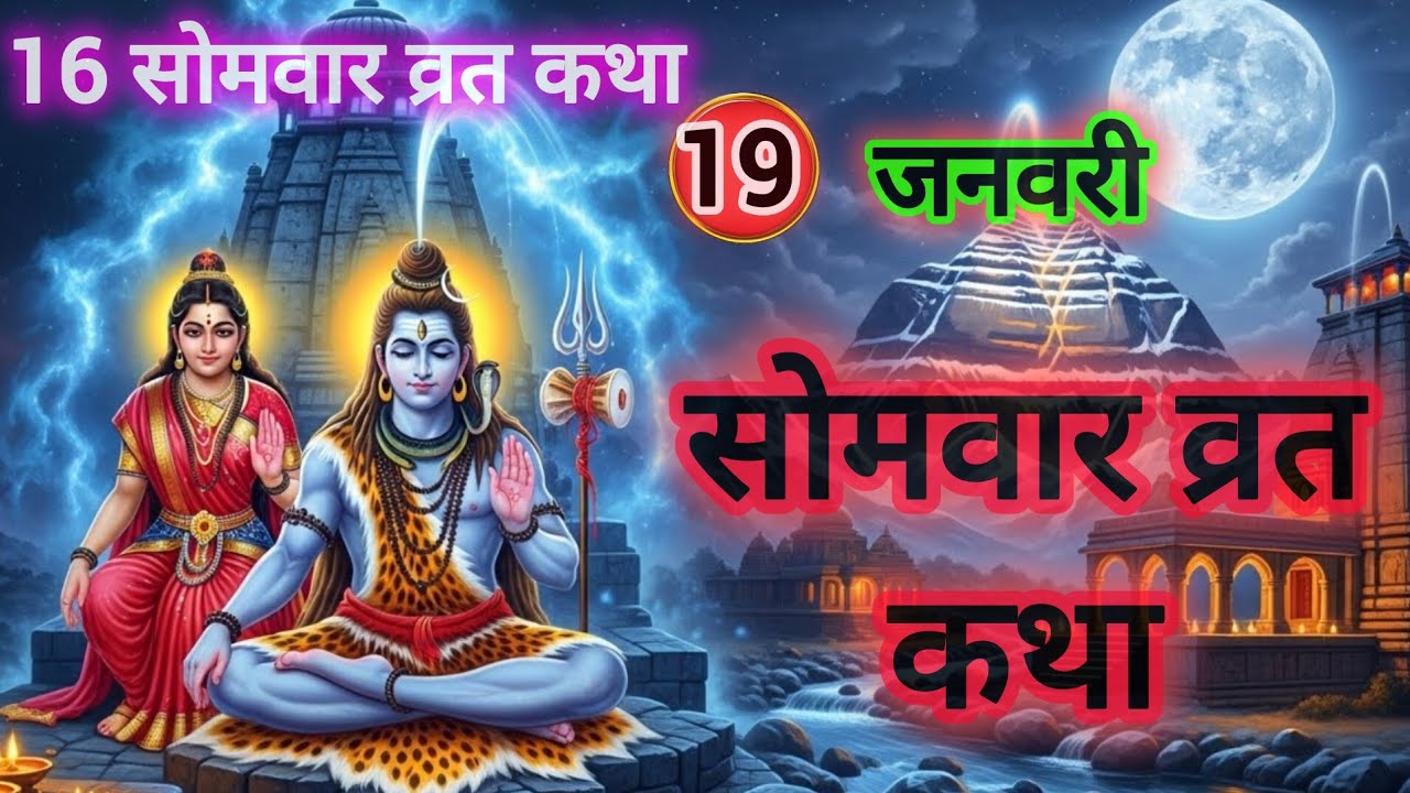 सोलह सोमवार व्रत कथा| Somwar Vrat Katha Monday Fast Story | Shree Bhakti Katha 