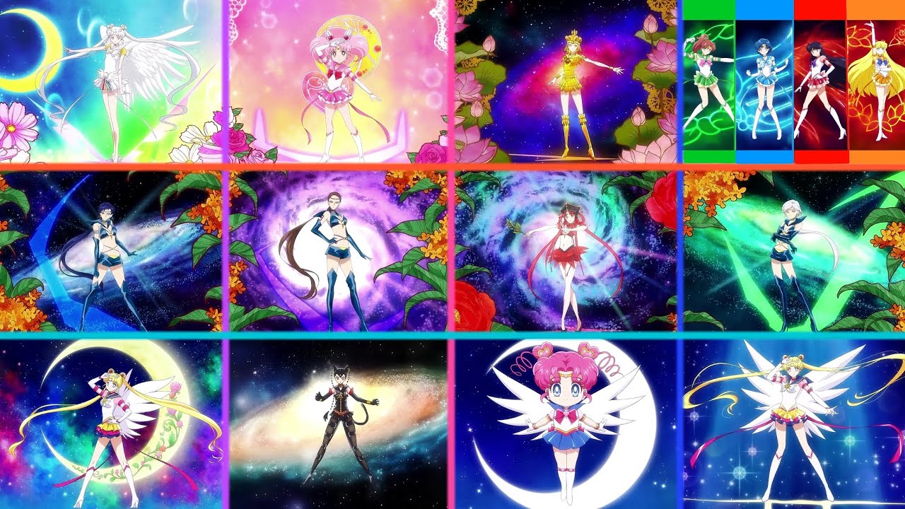 Sailor Moon Cosmos | All Transformations