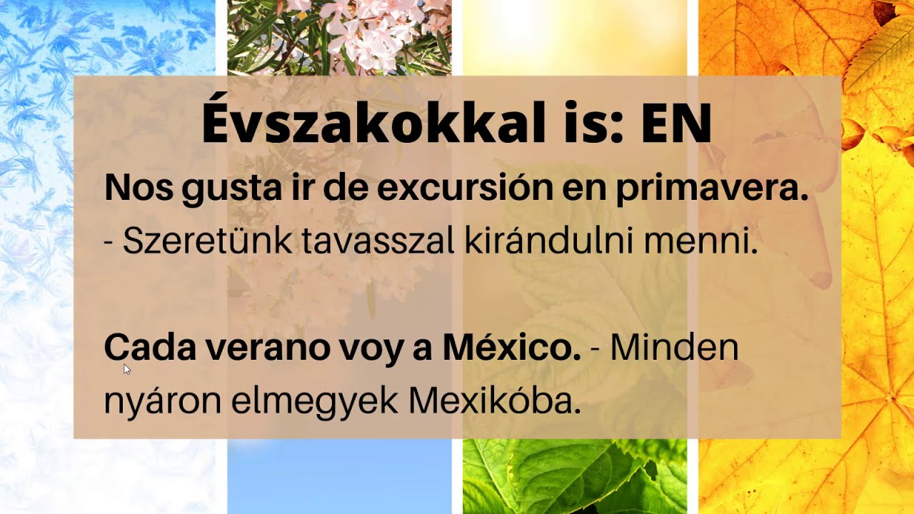 Spanyol pár percben 22. - Hónapok és évszakok spanyolul