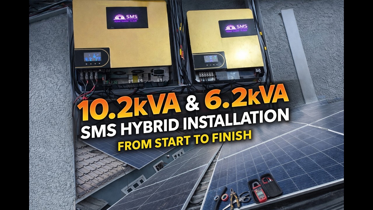 Complete SMS Hybrid Setup (10.2kVA + 6.2kVA) – Full Installation Process