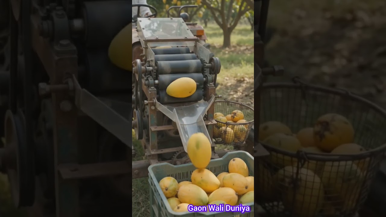 Fallen Mangoes&hellip; Vacuum Machine Collects All! 😱 #shorts #mango #farming