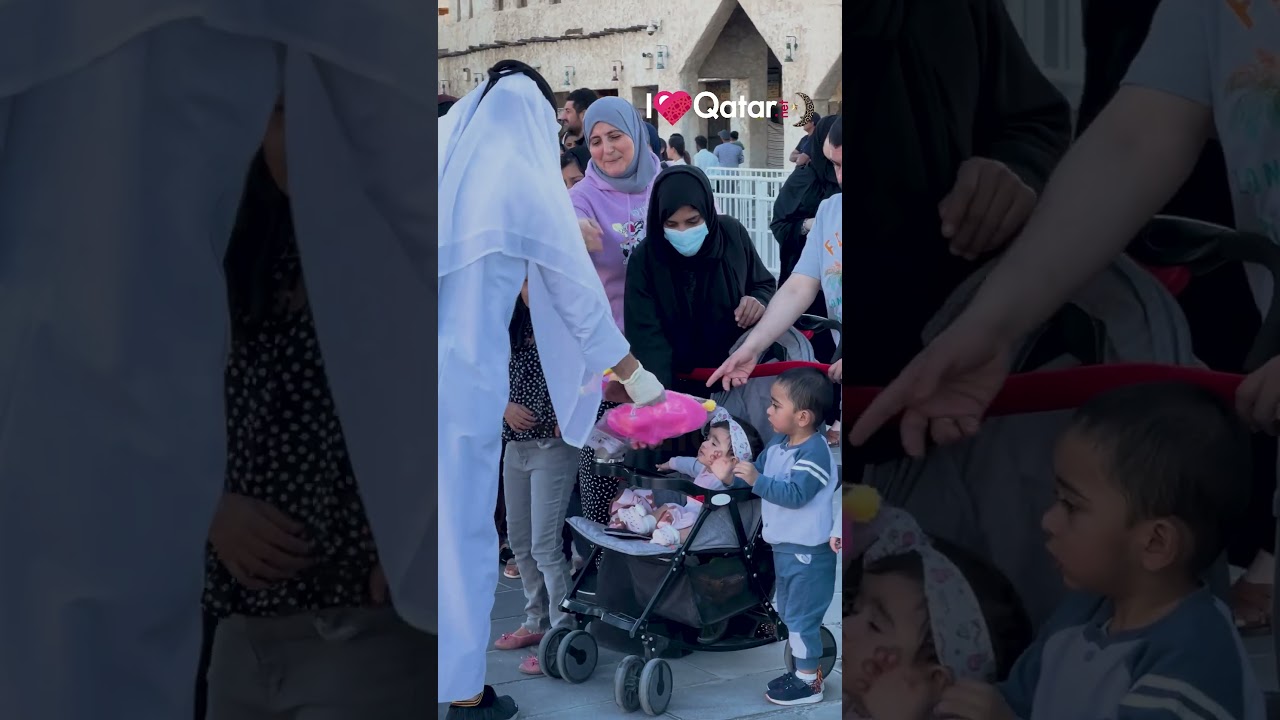 Ramadan Iftar boxes distribution at Souq Waqif, Doha Qatar