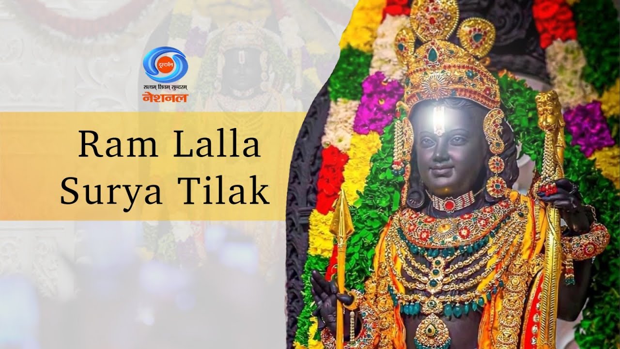 LIVE - Ram Navami Ayodhya | "Surya Tilak " Ayodhya Ram Mandir | DD National