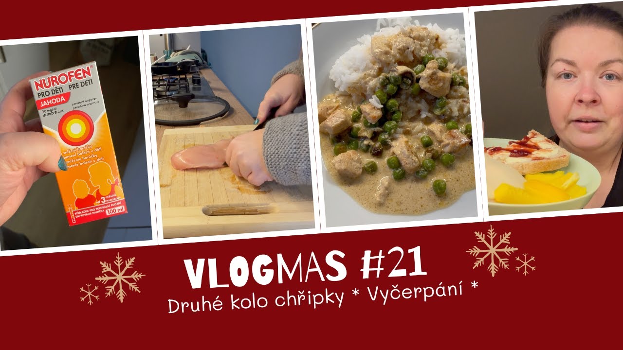 DRUHÉ KOLO CHŘIPKY😷VYČERPÁNÍ😴| VLOGMAS #21/2025
