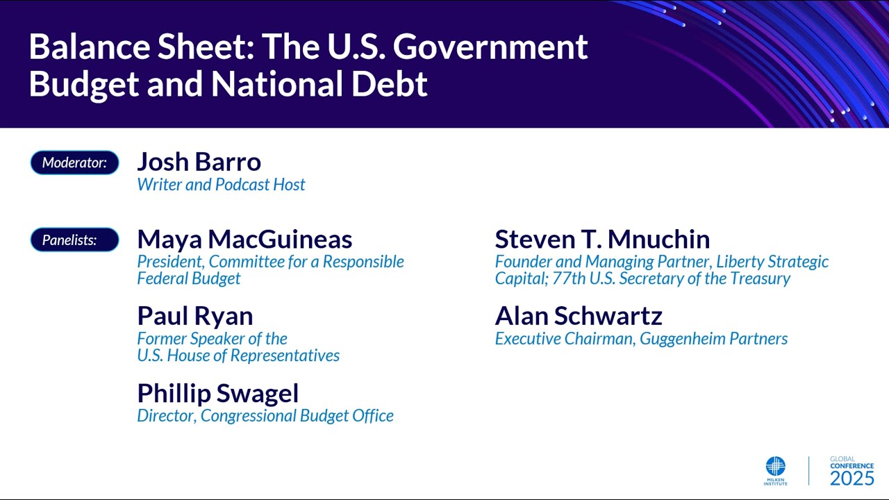CRFB President Maya MacGuineas at the 2025 Milken Institute Global Conference