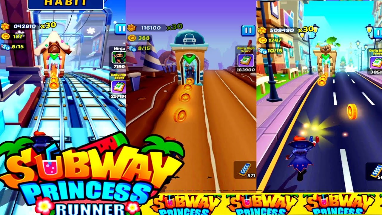 Subway princess runner 🏃‍♀️ 3000+ gold 🪙 💰 coins  collect  Renked Rewards Unlocked 🔓 Androidgameplay