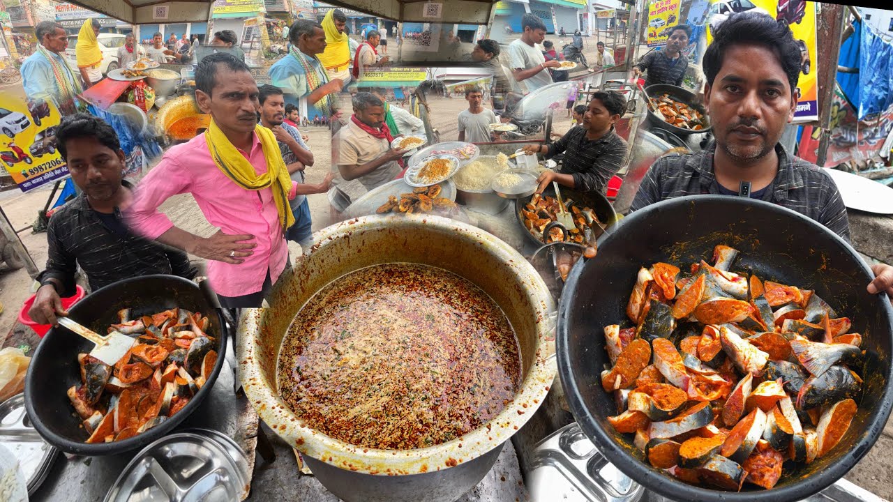 सुबह 5 बजे से लगता है सिर्फ़ ₹30 में Unlimited मछली चावल खानें के लिए मेला 