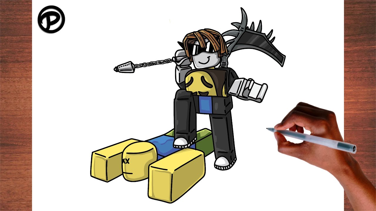 How to Draw Tubers93 Forsaken Roblox Step by step