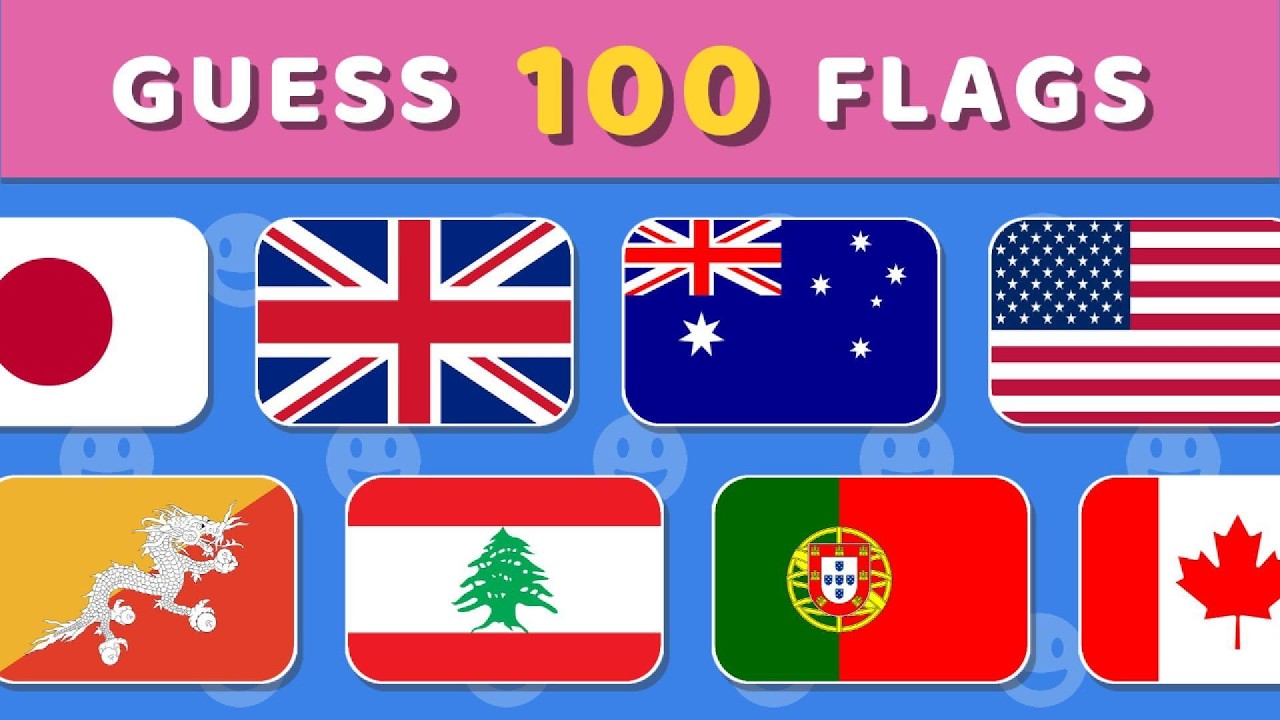 Can You Guess The Flag in 3 Seconds? 100 Flags Challenge Easy to Impossible!