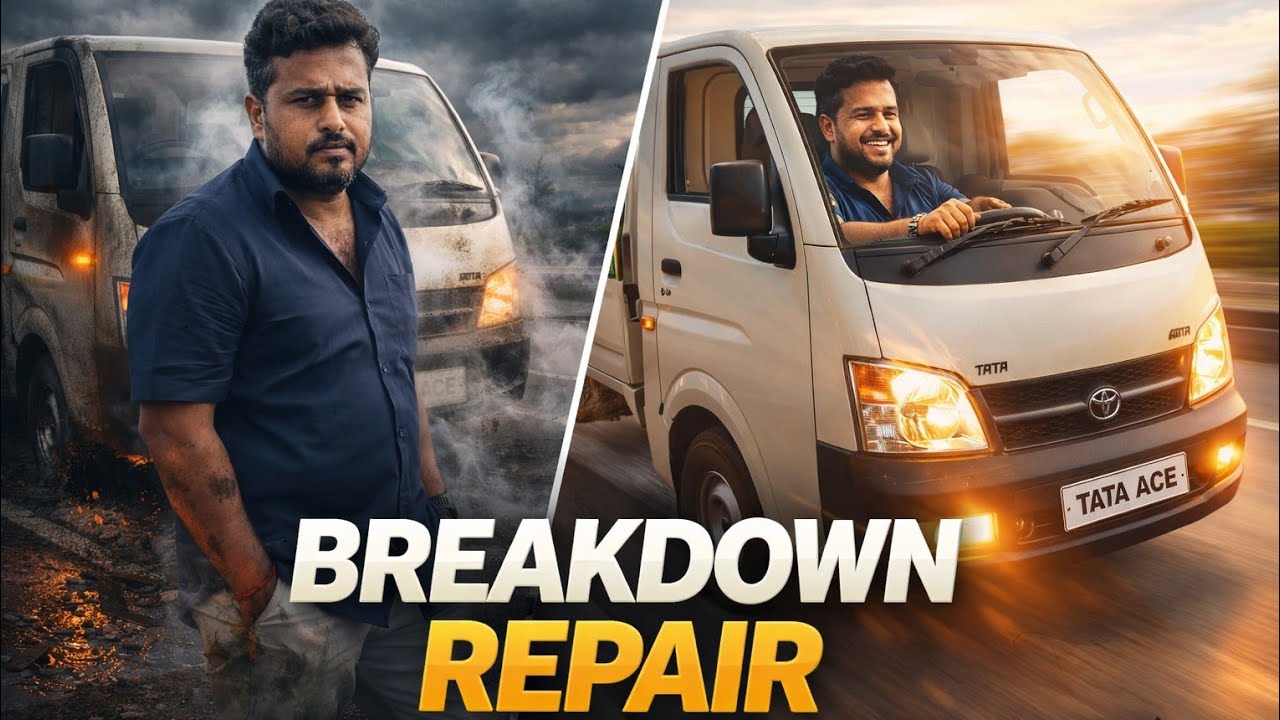 Load Oditirundha 😭 Tata Ace Breakdown 😱 | Road la Naaney Repair Panni Oditten 🔧🔥 | Real Driver Life👍