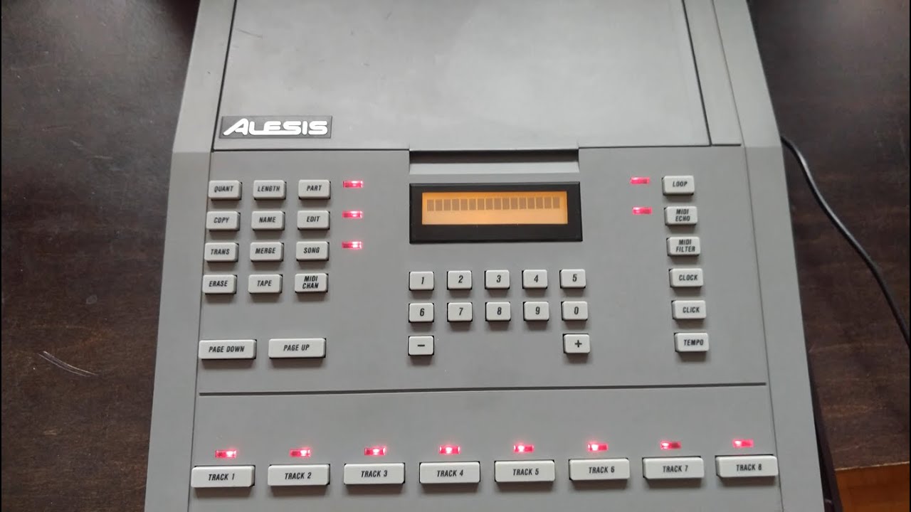 Alesis MMT-8/HR-16 blank screen with all lights on and unresponsive buttons fix