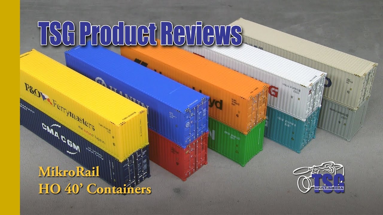 HO Scale 40' Intermodal Containers MikroRail Product Review