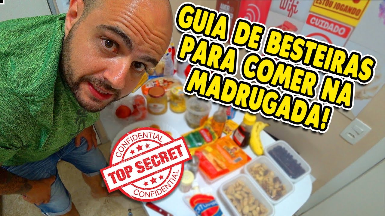 GUIA DE BESTEIRAS PARA COMER NA MADRUGADA | O VÍDEO MAIS ALEATÓRIO DO CANAL