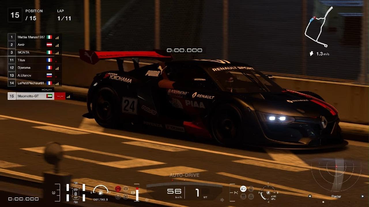 Gran Turismo 7 - Daily Race C - Tokyo Expressway (South) CounterClockwise - Renault R.S.01 GT3 '16