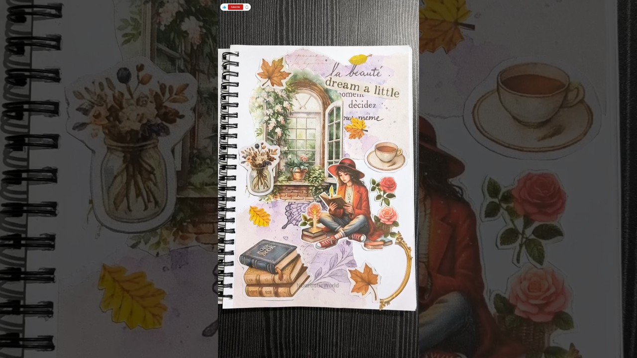 Journal | Scrapbook & Junk journal share and spreads Art journaling |🧡🤎| #journal #scrapbooking #art