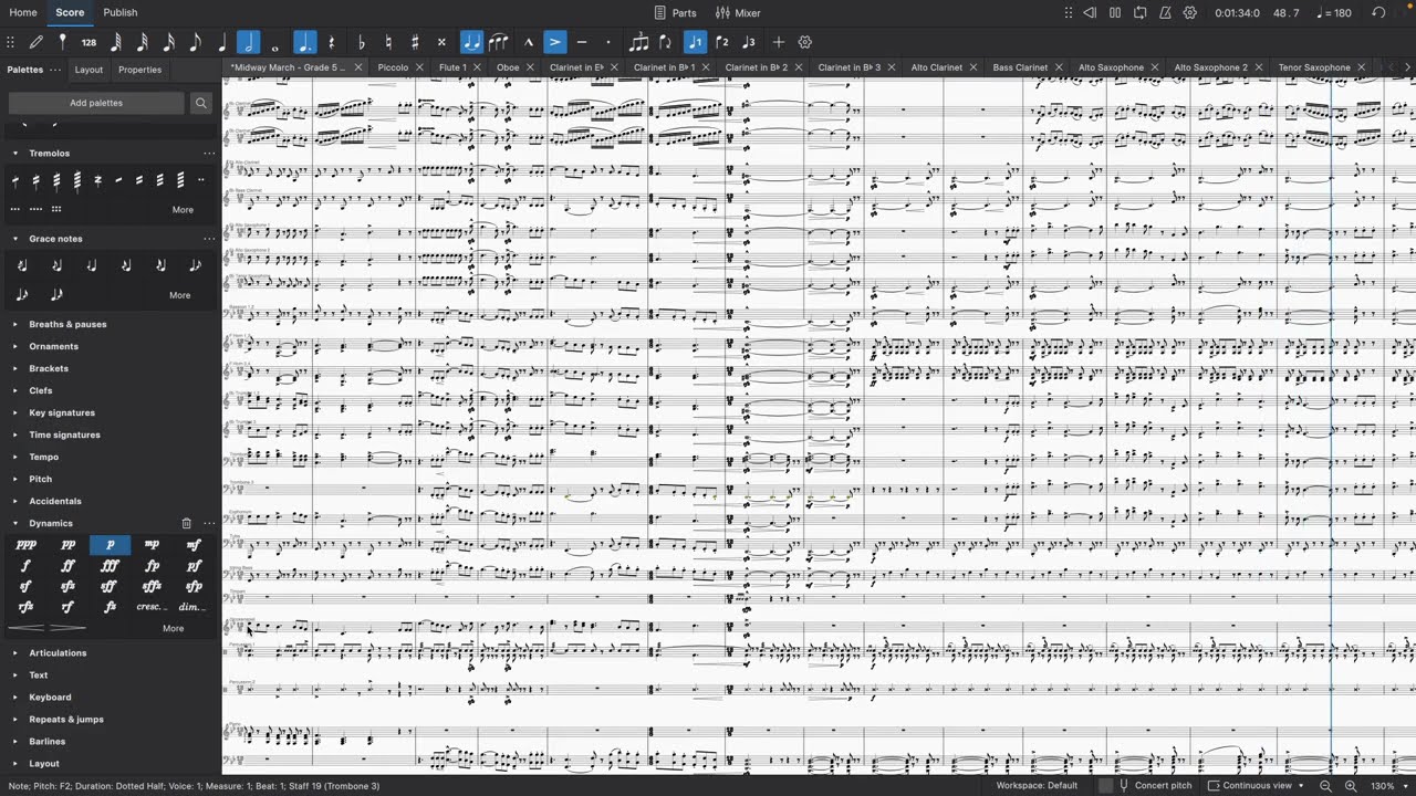 MuseScore4 Plays Midway march by John Williams
