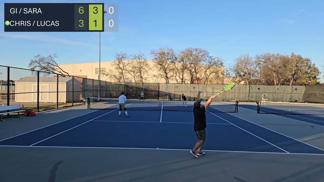 Tennis doubles at Plano West HS 1.3.26
