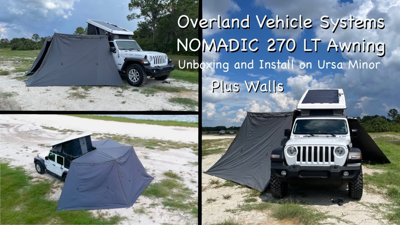 Наземные транспортные системы NOMADIC 270 LT ТЕНТ и СТЕНЫ на моем Jeep Wrangler JL с Ursa Minor J30