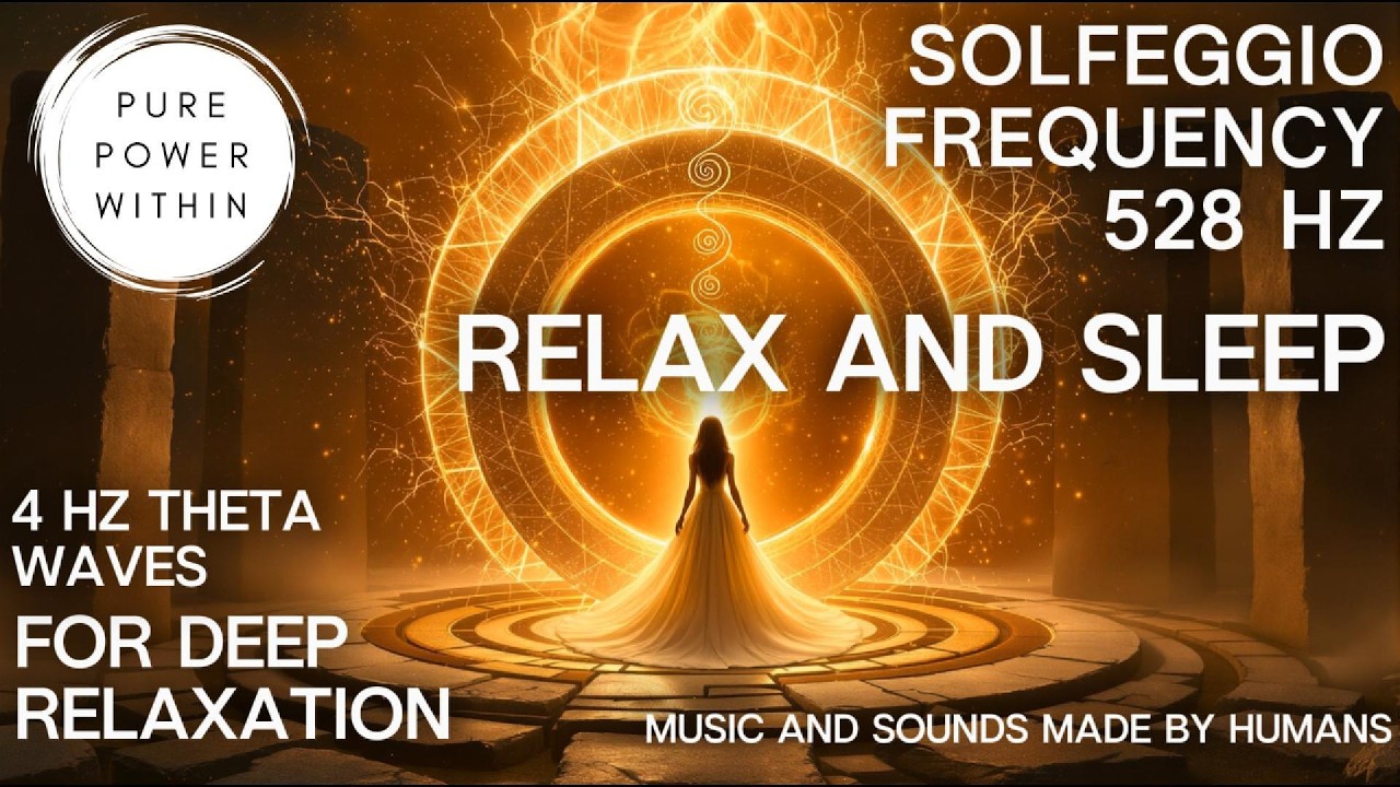 Solfeggio Frequency 528 Hz | Relax and Sleep | Theta Binaural Beats | Pure Power Within