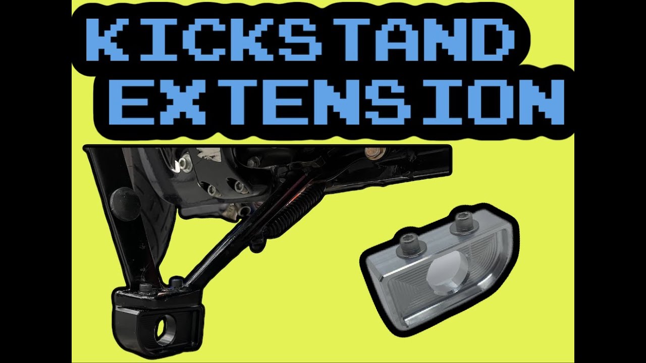 Kickstand Extension Block from My Machinist INSTALL - Fix your Harley Lean