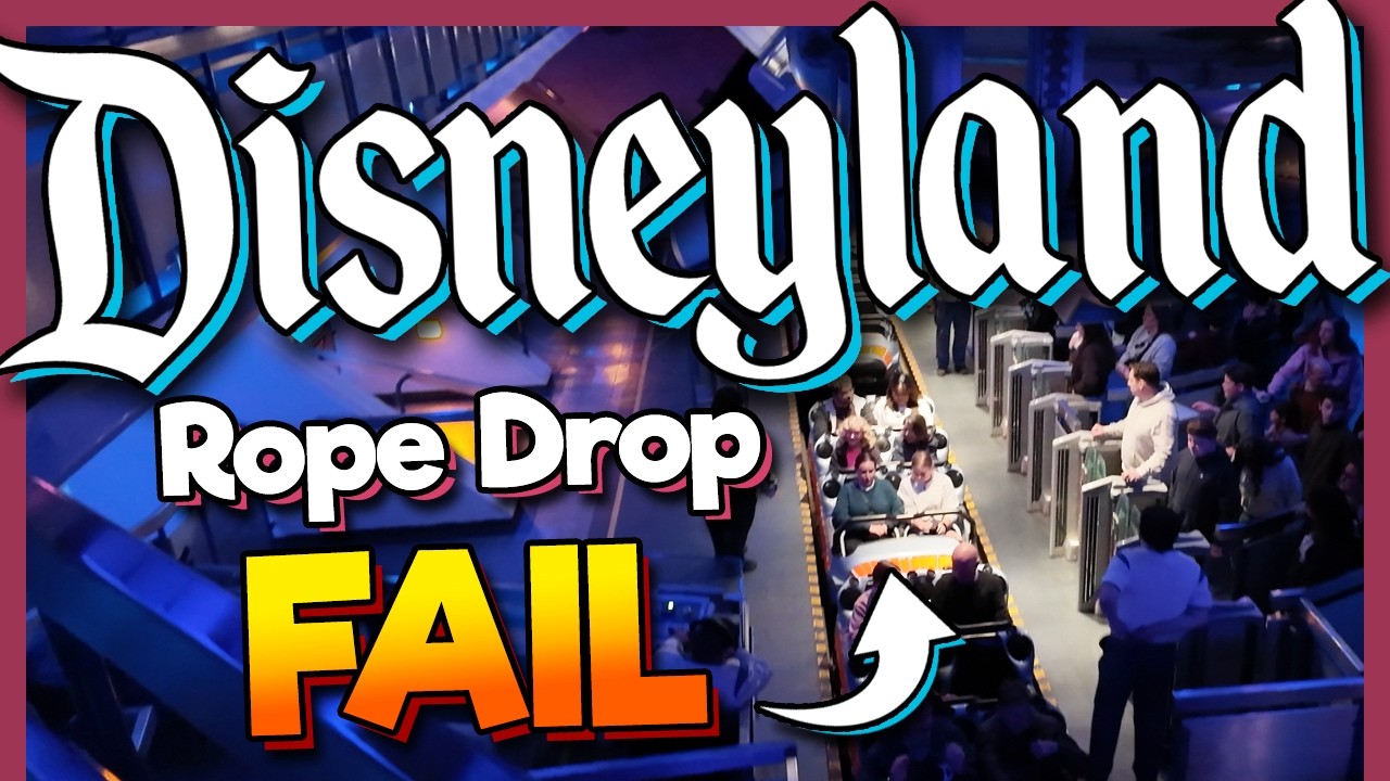 Disneyland Rope Drop Strategy FAIL? | INSANE Morning Crowds
