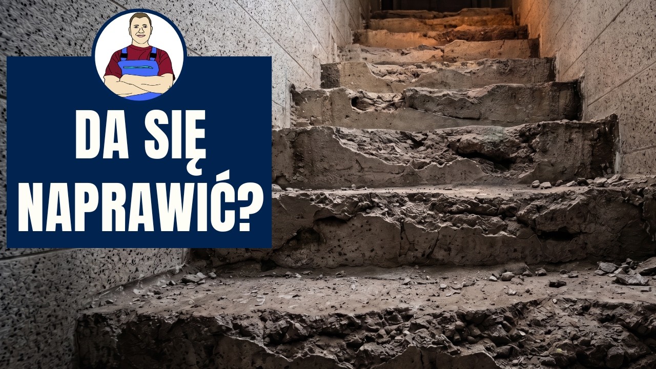 Remont starych schod&oacute;w - od krzywych do prostych