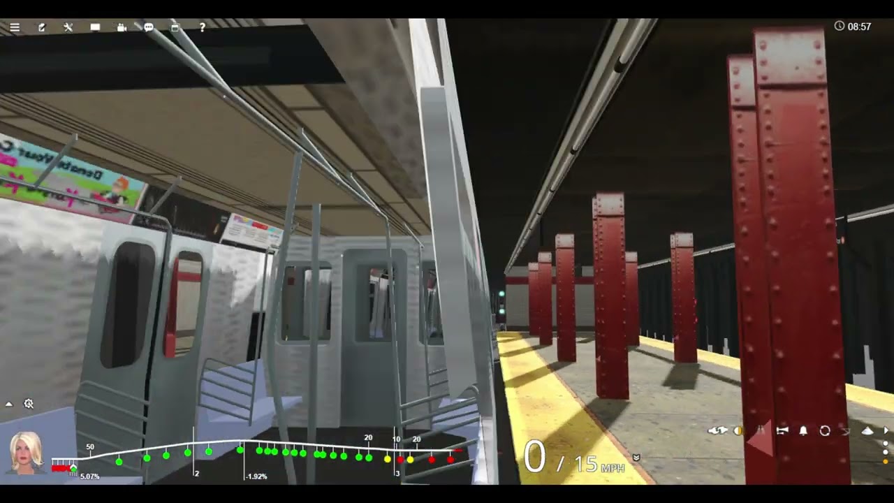 Trainz: R160 (J) Shuttle Train Ride (Chambers St to Marcy Av) [NYCTA DE]
