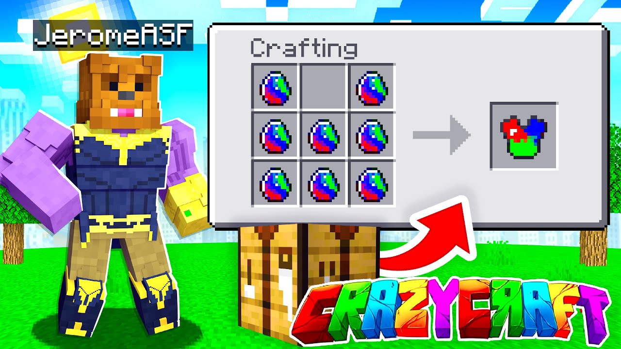 Crafting TRIO Armor In Minecraft Crazy Craft