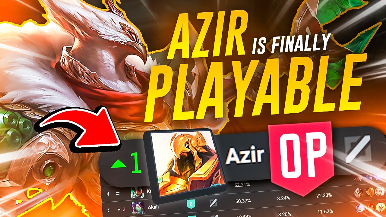 AZIR IS FINALLY GOOD IN SOLO Q FOR THE FIRST TIME IN YEARS (OVER 50% WINRATE)