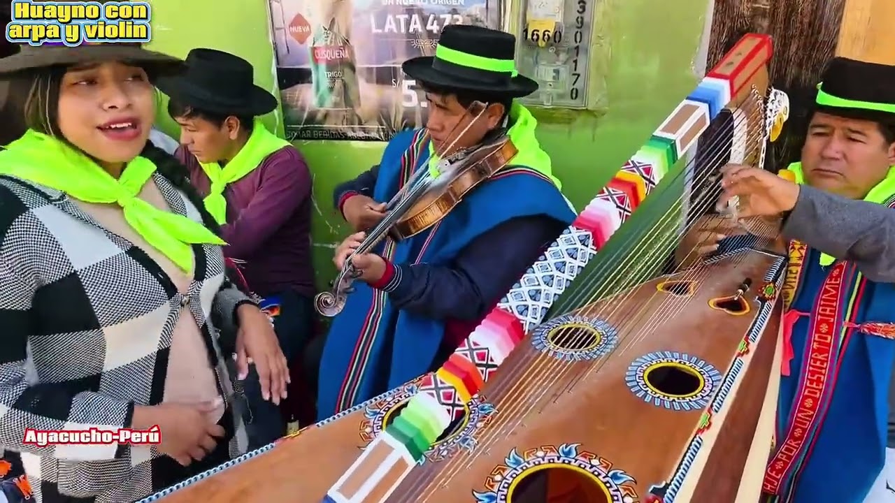 🥳HUAYNO CON ARPA Y VIOLIN AYACUCHANO 🎻🎊