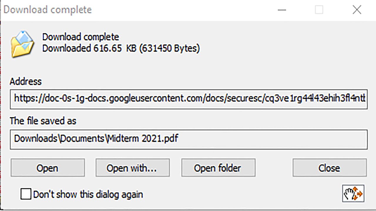 Displaying Save Location Window by Internet Download Manager - IDM