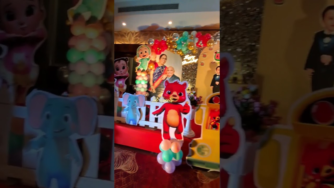 Cocomelon theme birthday  decoration | Kids birthday party decoration ideas