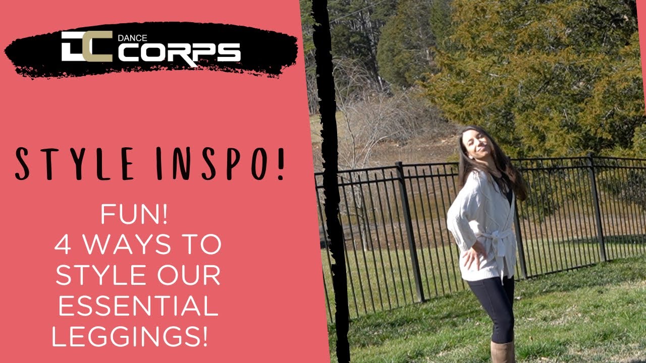 4 Classic Ways to Style our Black Leggings!