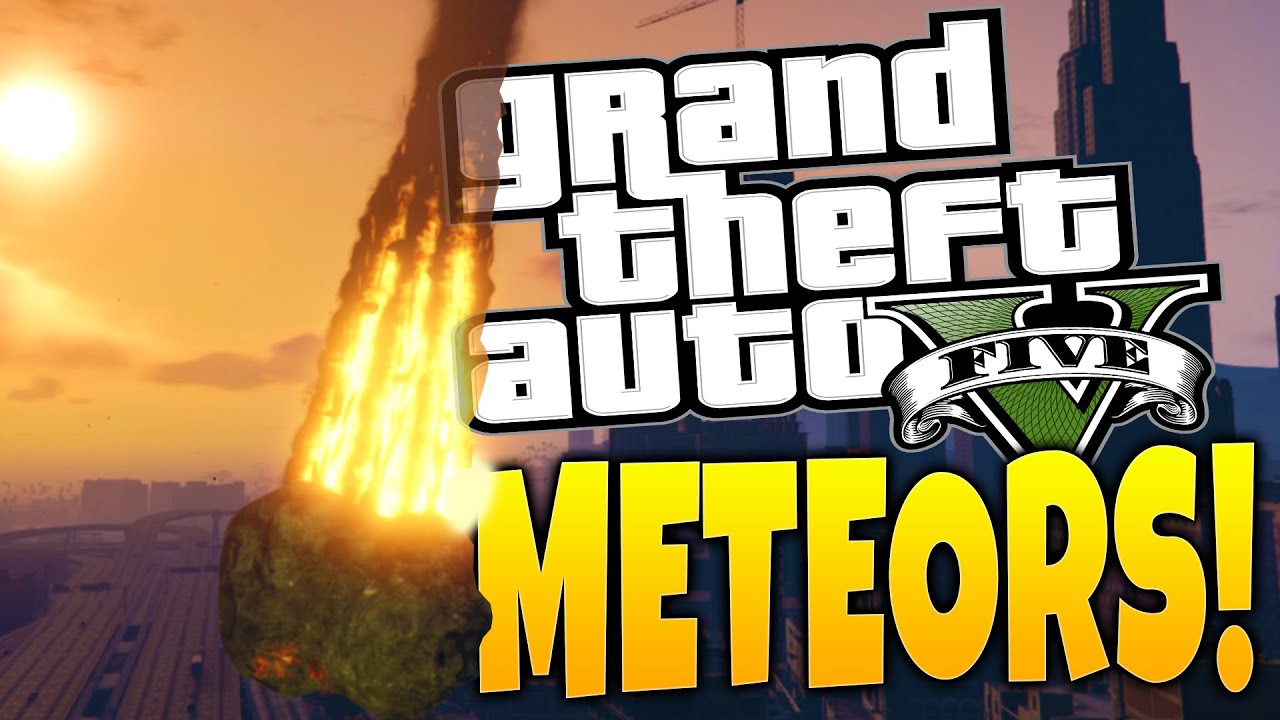 GTA 5 PC Mods - Crazy Meteor Shower Mod! - GTA 5 Funny Moments