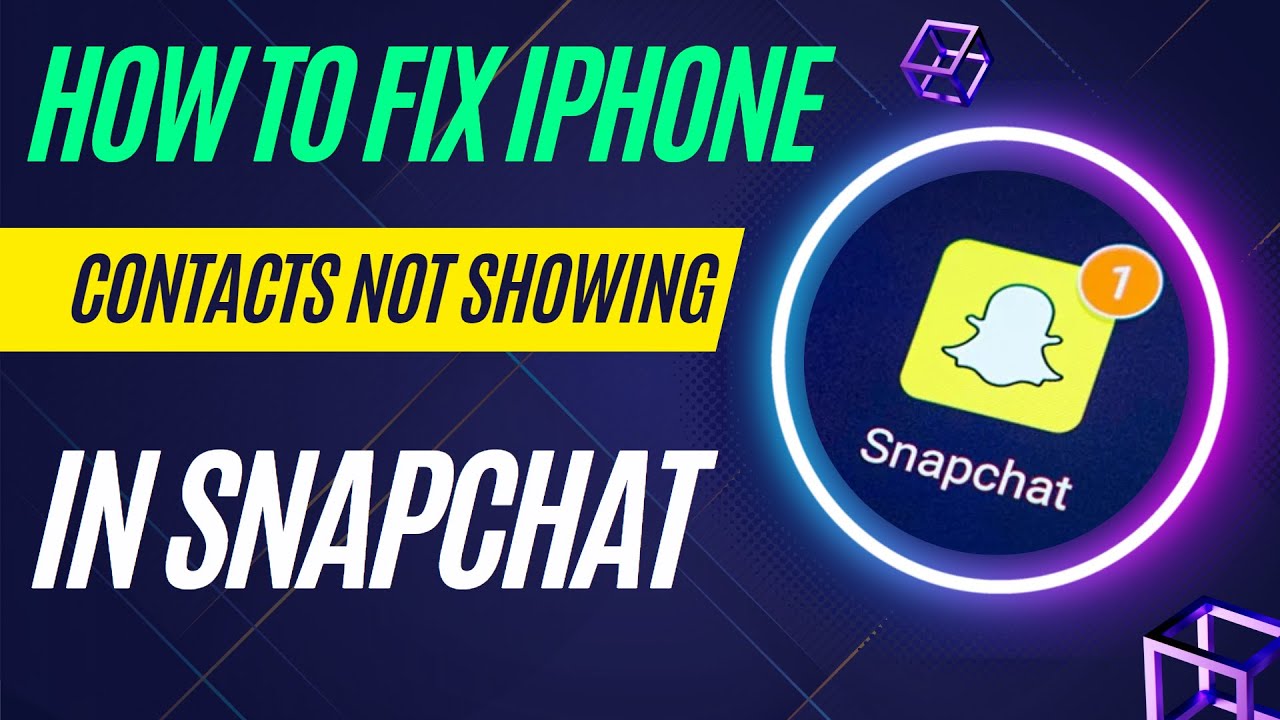 How to Fix iPhone Contacts Not Showing in Snapchat | Apps not showing in Contact list iPhone